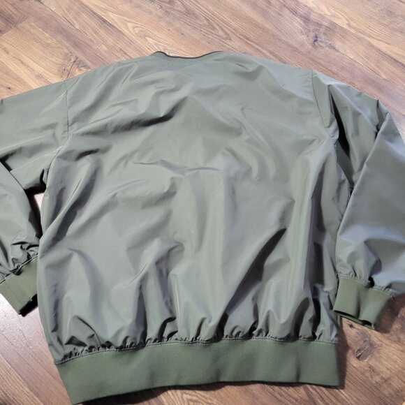 Cabelas Jacket Mens Large Green Golf Windbreaker Pullover Lightweight - Picture 6 of 7